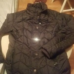 Black puffy winter coat